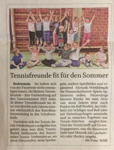 Tennisfreunde fit für den Sommer